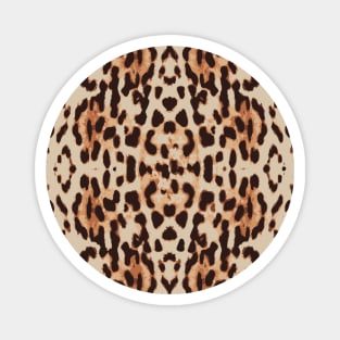 Animal Print, Leopard Spots - Brown Face Magnet